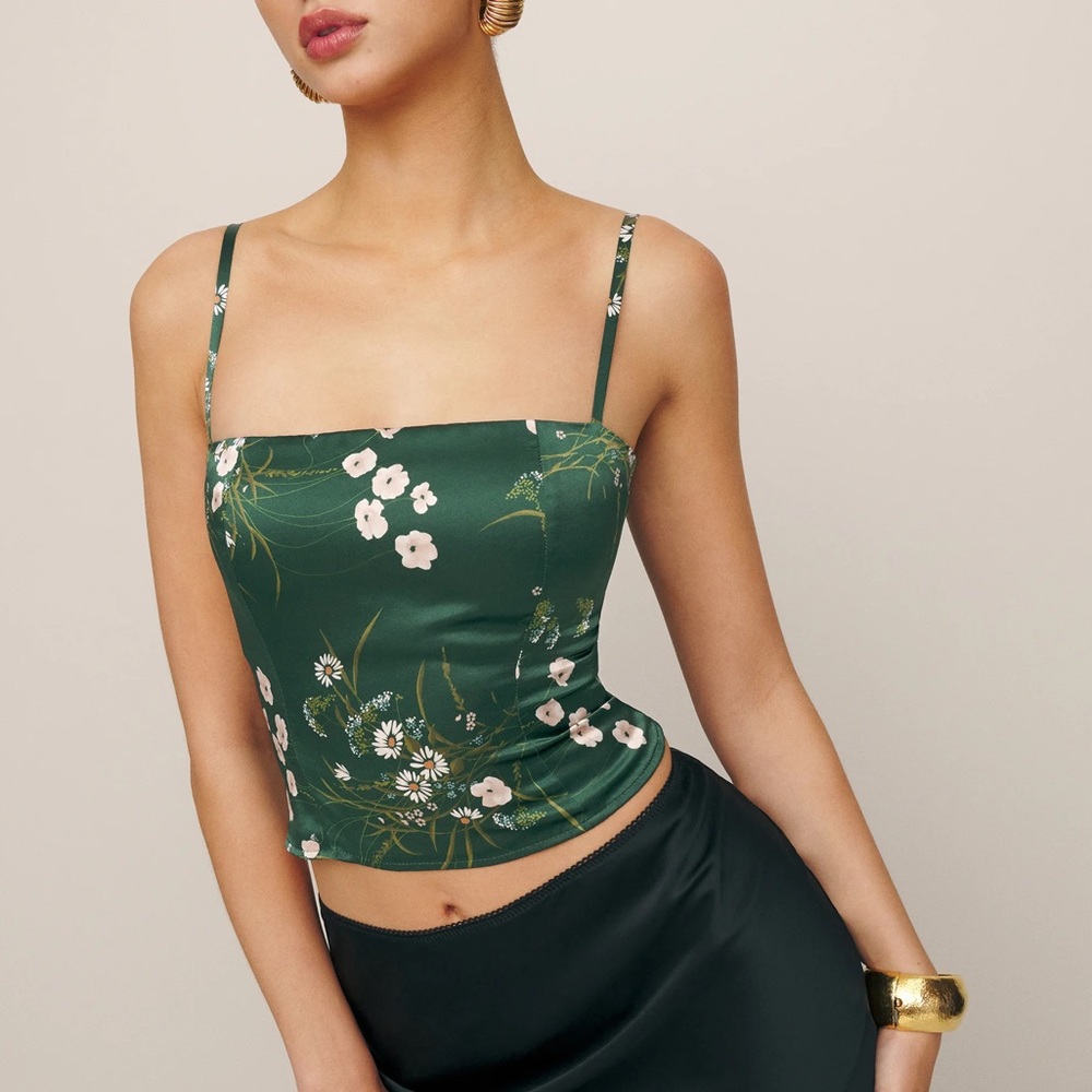 Reformation Overland Silk Top